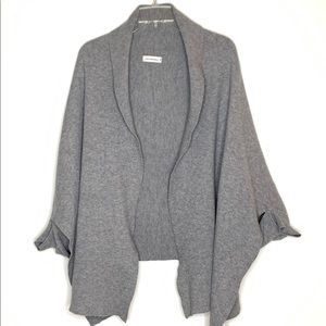 Nina Kendosa Paris Poncho Sweater in Gray One Size